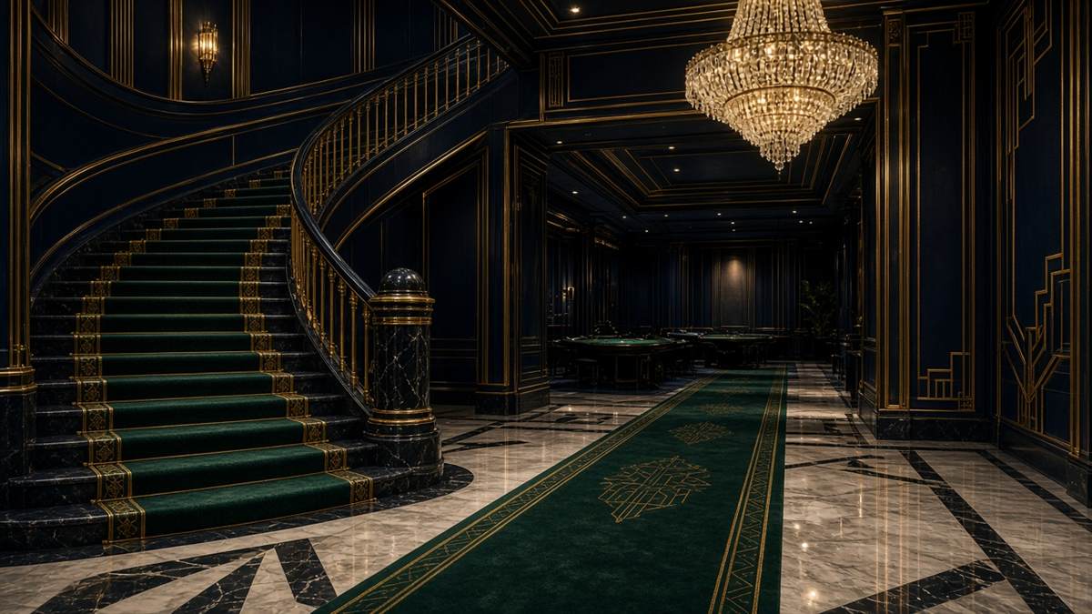 Grand escalier de VogeCasRest, salon Art déco à Paris